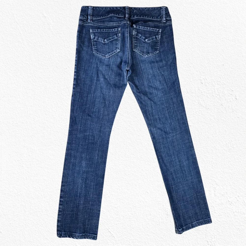 Y2K Vintage CAbi Dark Wash Low Rise Straight Leg Lou Lou Style 201 Jeans Size 4